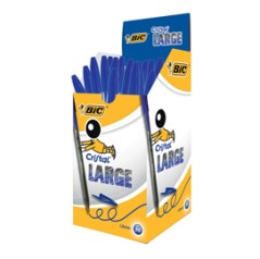 Scatola 50 penna sfera CRISTALÂ® large 1,6mm blu BICÂ®