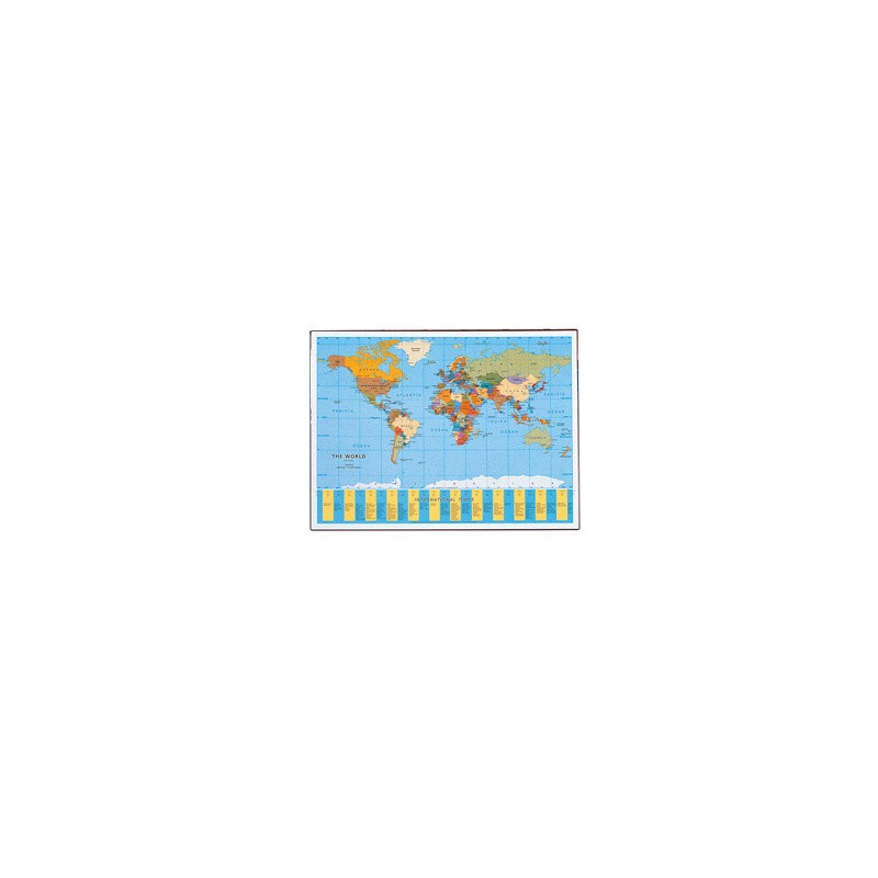 Sottomano GEOGRAPHIC Planisfero 40x53cm 45350 LAUFER