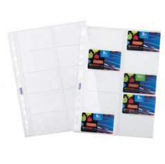 10 BUSTE FORATE PORTA CARDS 21,5X29,7CM FAVORIT