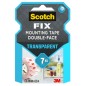 Nastro biadesivo Scotch FIXâ„¢ 19MMX1,5MT trasparente ScotchÂ®