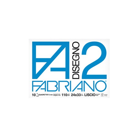 ALBUM P.M. FABRIANO2 (24X33CM) 10FG 110GR QUADRETTO 5MM