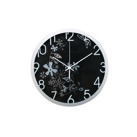 OROLOGIO DA PARETE Ã˜ 30,5CM FLOWERS NERO METHODO