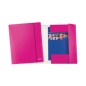 CARTELLINA C/ELASTICO WOW FUCSIA METAL 25X35CM