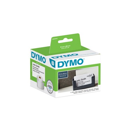 ROTOLO 300 ETICHETTE NON ADESIVE PER BADGE 51x89MM X DYMO LW