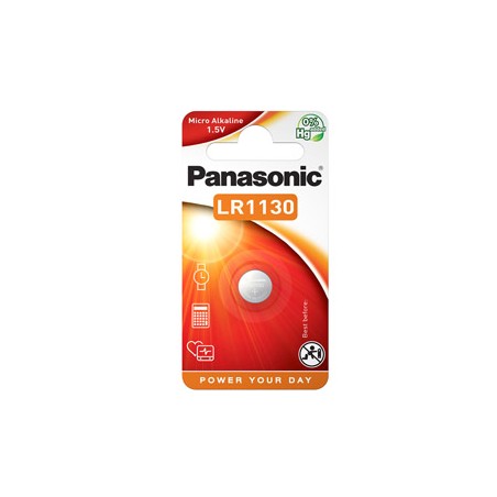 MICROPILA A PASTIGLIA LR1130 ALCALINA 1,5V PANASONIC