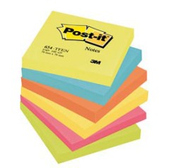 BLOCCO 100foglietti Post-itÂ® 76x76mm 654-TFEN ENERGY 72GR ASSORTITO