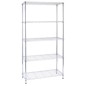 LIBRERIA 5 RIPIANI IN ACCIAIO CROMATO 36x90cm - H177cm ARCHIMEDE LIGHT