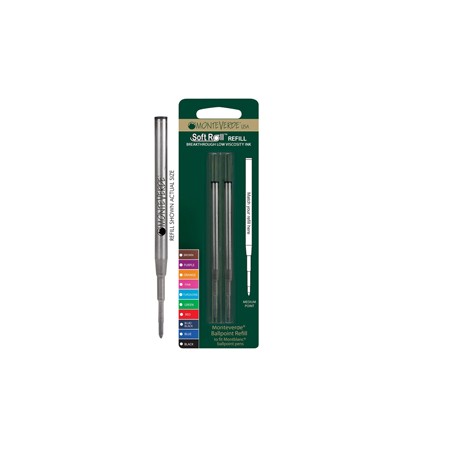 Blister 2 refill per SFERA Montblanc Â® NERO PUNTA MEDIA