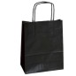 25 SHOPPERS CARTA KRAFT 45X15X50CM TWISTED nero