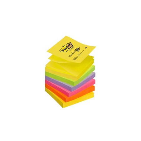 BLOCCO Post-itÂ® Super Sticky Z-Notes 76x76mm 100fg R330-NR NEON