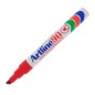 Marcatore artline A 90 permanente punta scalpello rosso