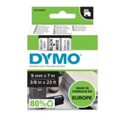 NASTRO DYMO TIPO D1 (9MMX7M) NERO/BIANCO 409130