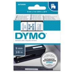 NASTRO DYMO TIPO D1 (9MMX7M) BLU/BIANCO 409140