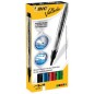 ASTUCCIO 4 MARCATORI P.TONDA Whiteboard VELLEDAÂ® Liquid Ink Pocket BICÂ®