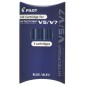 SET 3 REFILL ROLLER HI-TECPOINT V5-V7 RICARICABILE BLU BEGREEN PILOT