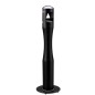 Portacenere a colonna H108cm in acciaio nero