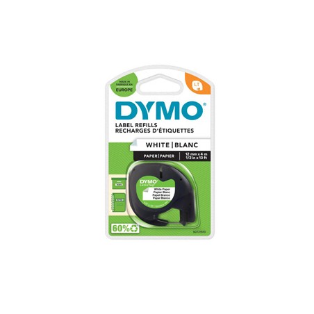 NASTRO IN CARTA DYMO LETRATAG 12MMX4M BIANCO 912000