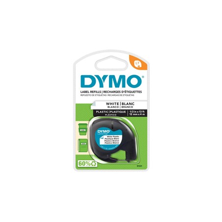 NASTRO IN PLASTICA DYMO LETRATAG 12MMX4M BIANCO 912010