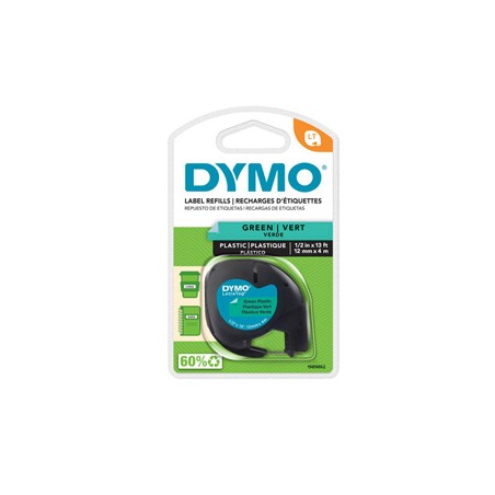 NASTRO IN PLASTICA DYMO LETRATAG 12MMX4M VERDE 912040