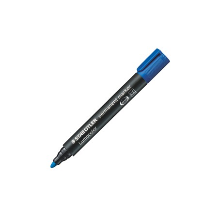 MARCATORE LUMOCOLOR PERMANENT 352 BLU P.TONDA STAEDTLER