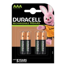 Blister 4 pile ricaricabili B4 - MiniStilo 800mAh Duracell Duralock precaricata