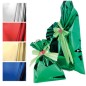 50 BUSTE REGALO IN PPL METAL LUCIDO 20x35cm BLU senza patella adesiva