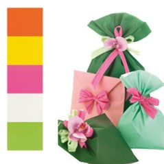 100 BUSTE REGALO IN PPL PERLA MAT 16x25cm assortimento 5 colori