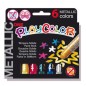 TEMPERA SOLIDA PLAYCOLOR 6 COLORI METAL in STICK da 10GR