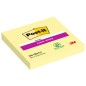 BLOCCO 90foglietti Post-itÂ® Super Sticky Giallo Canaryâ„¢ 76x76mm 654-12SS-CY