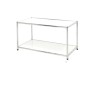 LIBRERIA 2 RIPIANI ACCIAIO/BIANCO 80x40cm - H40,5cm Easy System