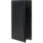 PORTACONTO 23,7x12,5cm NERO in PVC BASIC con 4+2 BUSTE FISSE