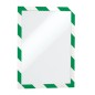 Cornice adesiva DuraframeÂ® Security A4 21x29,7cm verde-bianco DURABLE