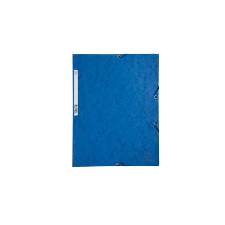 CARTELLA CON ELASTICO 24x32CM BLU CARTONCINO LUSTRE' 425gr