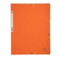 CARTELLA CON ELASTICO 24x32CM ARANCIO CARTONCINO LUSTRE' 425gr