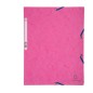 CARTELLA CON ELASTICO 24x32CM ROSA CARTONCINO LUSTRE' 425gr