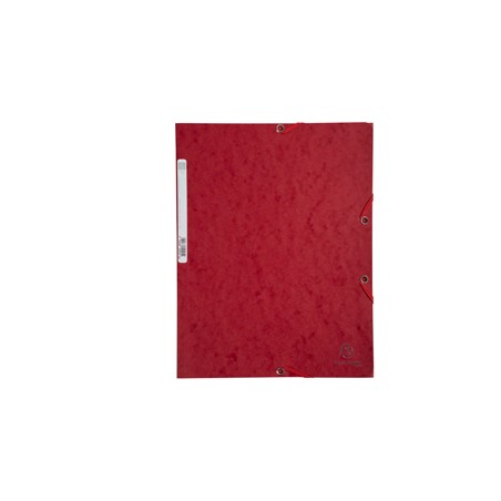 CARTELLA CON ELASTICO 24x32CM ROSSO CILIEGIA CARTONCINO LUSTRE' 425gr