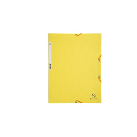 CARTELLA CON ELASTICO 24x32CM GIALLO LIMONE CARTONCINO LUSTRE' 425gr