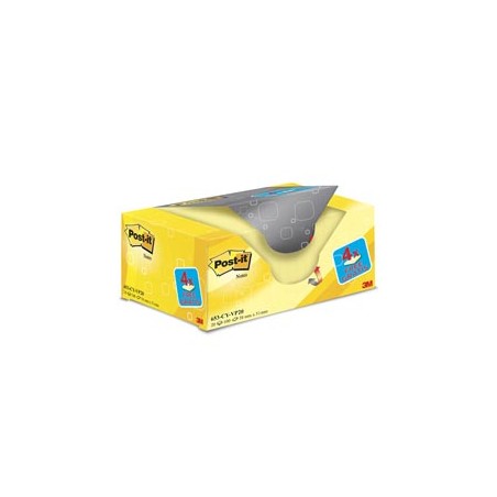 VALUE PACK 16+4 BLOCCO 100fg Post-itÂ® Giallo Canaryâ„¢ 38x51mm 72GR 653CY-VP20