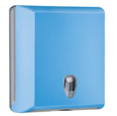 Dispenser asciugamani piegati C/Z azzurro Soft Touch