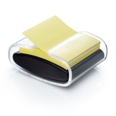 DISPENSER PRO nero +1 Post-itÂ® Super Sticky Z-Notes Giallo Canaryâ„¢ 76x76mm