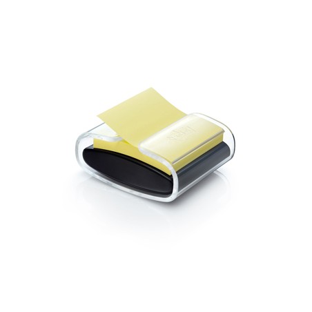 DISPENSER PRO nero +1 Post-itÂ® Super Sticky Z-Notes Giallo Canaryâ„¢ 76x76mm