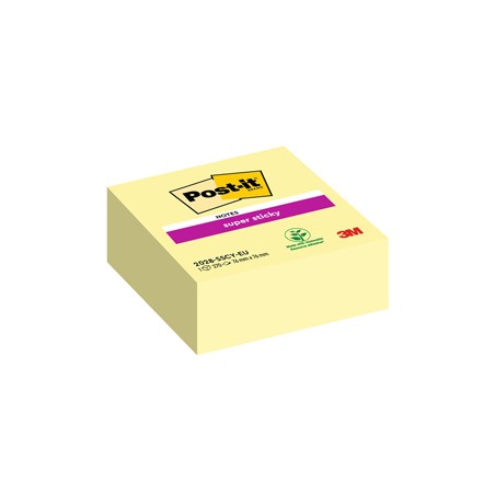 CUBO 270 foglietti Post-itÂ® Super Sticky Giallo Canaryâ„¢ 76x76mm 2028-SSCY-EU