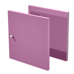 COPPIA ANTINE VIOLA per LIBRERIA RAINBOW