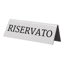 SET 5 'RISERVATO' PER I TAVOLI Securit