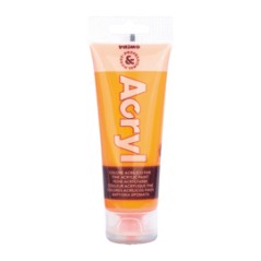 COLORE ACRILICO FINE tubo da 75ml ARANCIONE FLUO