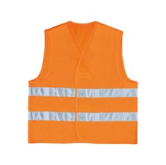 GILET ALTA VISIBILITA' ARANCIO FLUO Tg. L