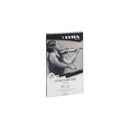 ASTUCCIO METALLO assortimento REMBRANT CHARCOAL SET LYRA