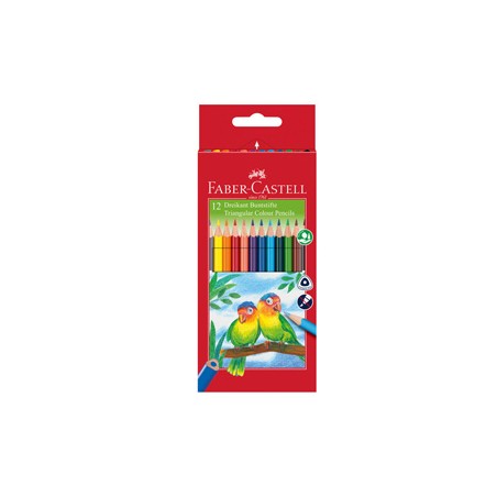 ASTUCCIO 12 PASTELLI COLORATI TRIANGOLARI ECO FABER CASTELL