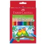 ASTUCCIO 36 PASTELLI COLORATI TRIANGOLARI ECO FABER CASTELL