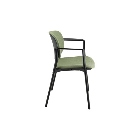 Poltroncina visitatore Step SPNSBR verde bruciato con braccioli inclusi